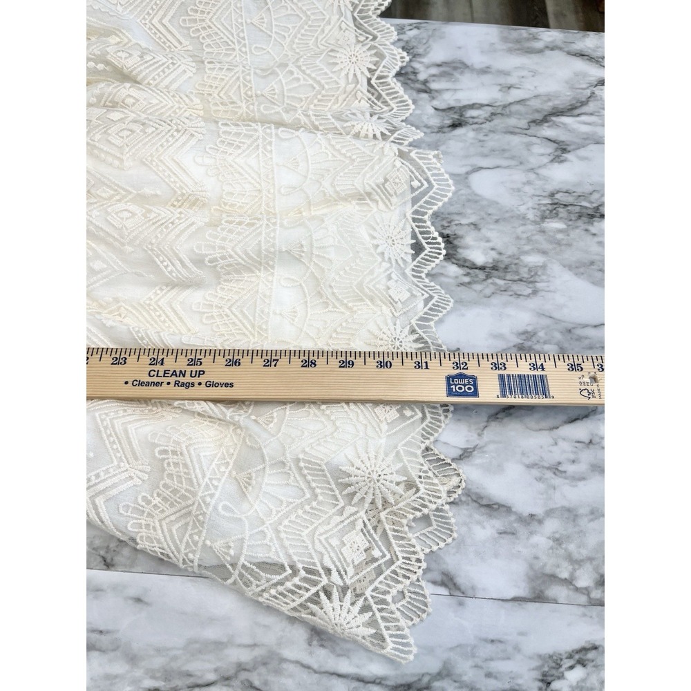 JEN'S PIRATE BOOTY Open Back Backless Ivory Lined Crochet Boho Mini Dress Small - Picture 13 of 13